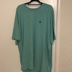 Turquoise Cotton Polo T-Shirt Size 3XL Like New